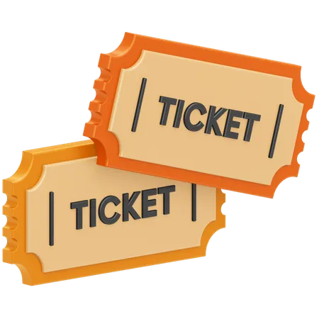 Movie Tickets  3D Illustration