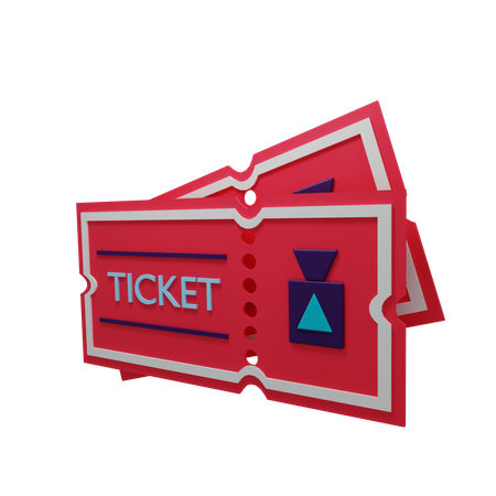 Movie Tickets  3D Illustration