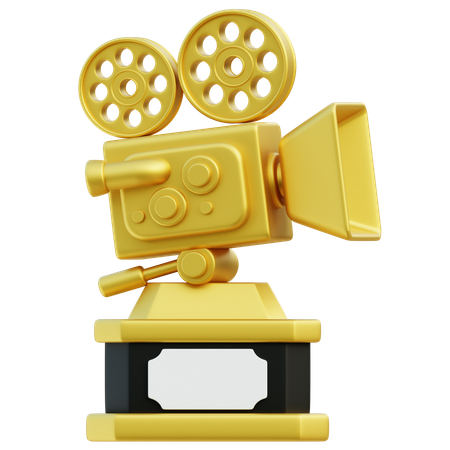 Movie Trophy  3D Icon