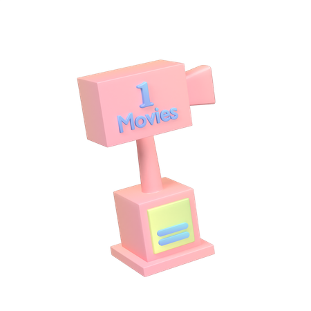 Movie Trophy  3D Icon