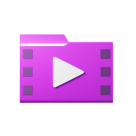 Movies Folder 3D Icon