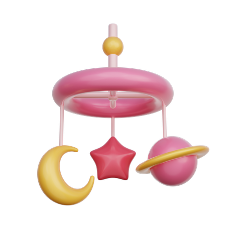 Móvil rosa para bebé  3D Icon