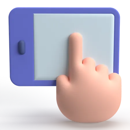 Clic móvil  3D Icon