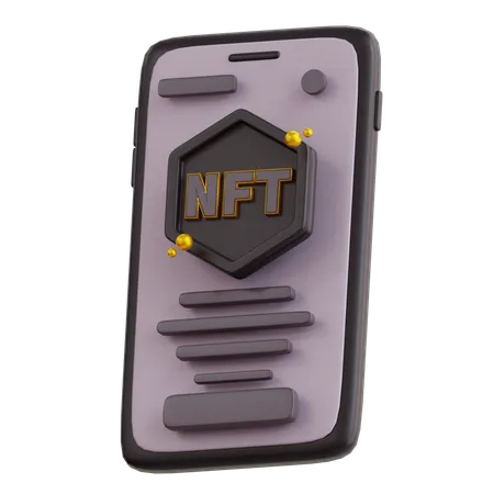 Nft móvil  3D Icon