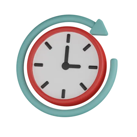 Moving Timer Indicator 3D Icon