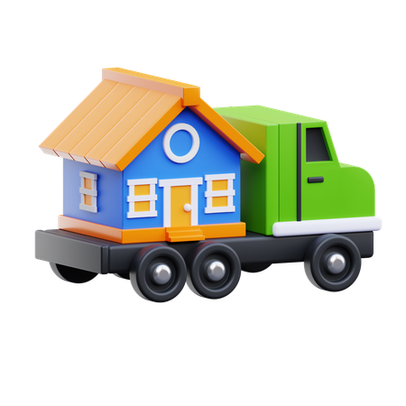 Moving Truck  3D Icon