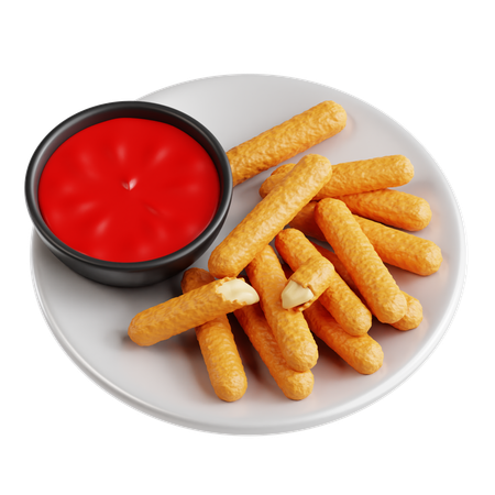 Mozzarella Stick  3D Icon