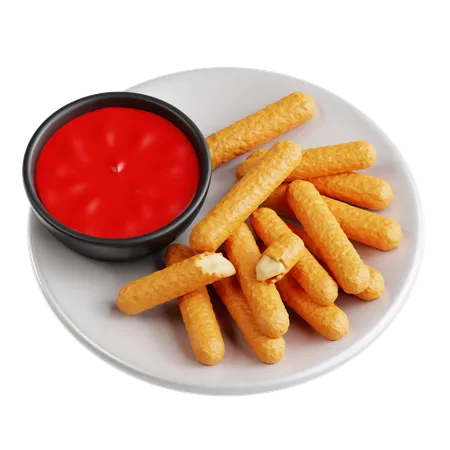 Mozzarella Stick  3D Icon