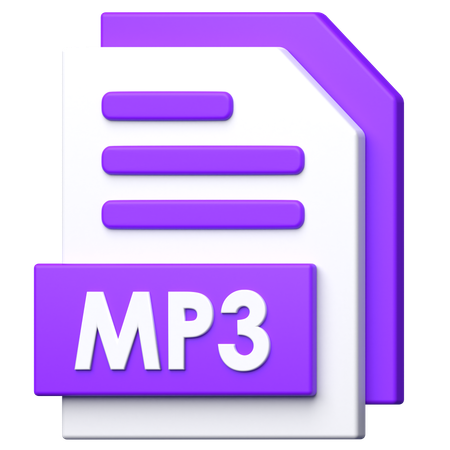 Archivo mp3  3D Icon