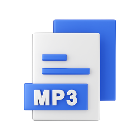 Archivo mp3  3D Illustration