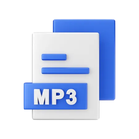 Archivo mp3  3D Illustration