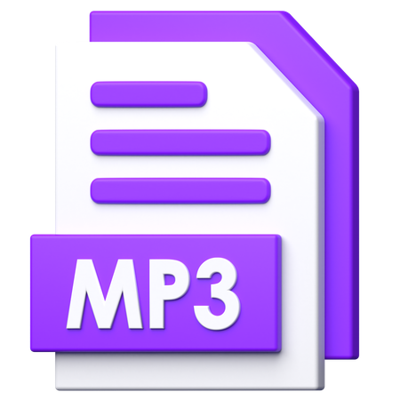 Arquivo mp3  3D Icon