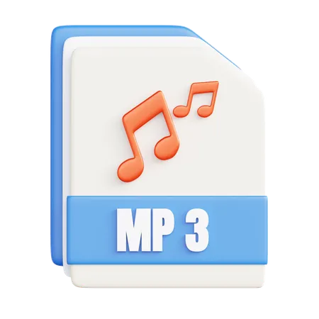 Arquivo mp3  3D Icon