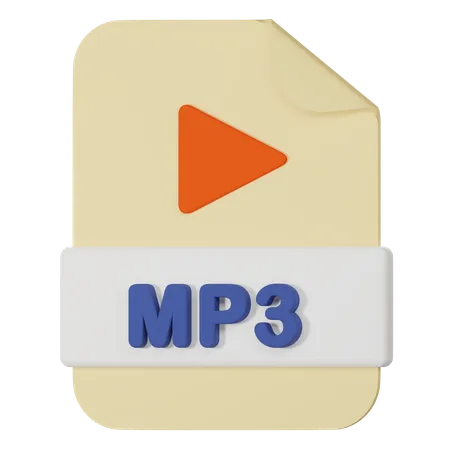 Arquivo mp3  3D Icon