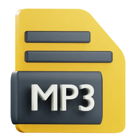 Mp3-Datei  3D Icon