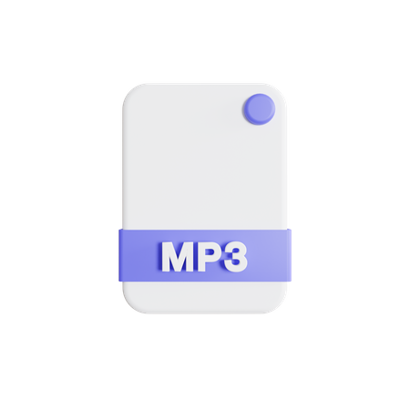 Fichier mp3  3D Icon