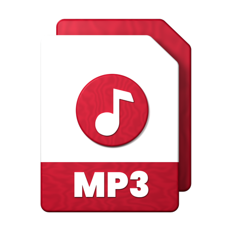 Mp3 파일  3D Icon