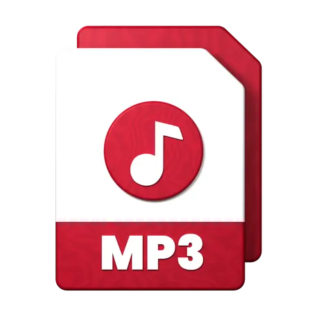 Mp3 파일  3D Icon