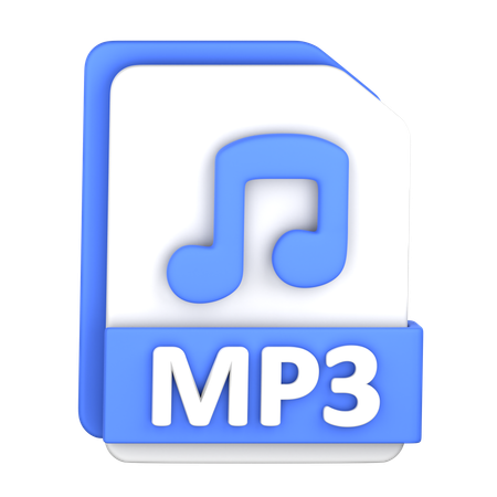 Mp 3 File  3D Icon