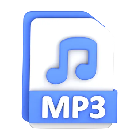 Mp 3 File  3D Icon