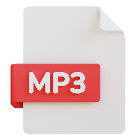 Mp 3 File  3D Icon