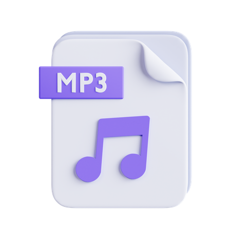 Mp 3 File  3D Icon