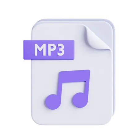 Mp 3 File  3D Icon