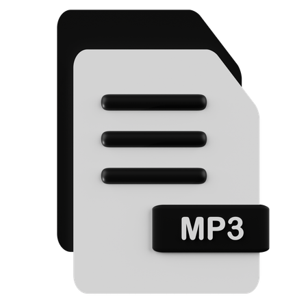 Mp 3 File  3D Icon