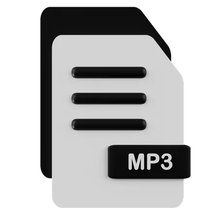 Mp 3 File  3D Icon