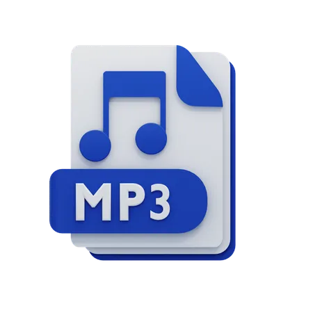 Mp 3 File  3D Icon