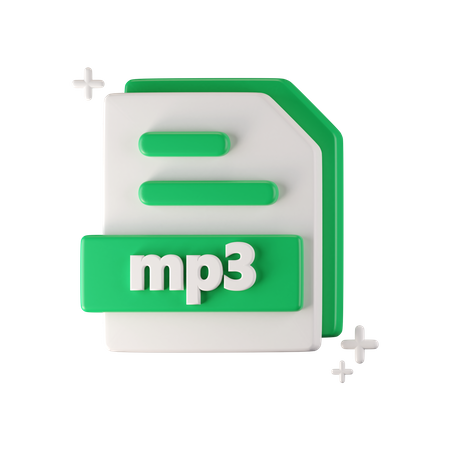 Mp 3 File  3D Icon