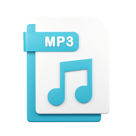 Mp 3 File  3D Icon