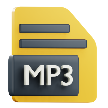 Mp 3 File  3D Icon