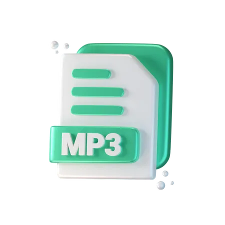 Mp 3 File  3D Icon