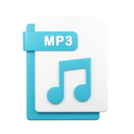 Mp 3 File Illustration 3D Icon