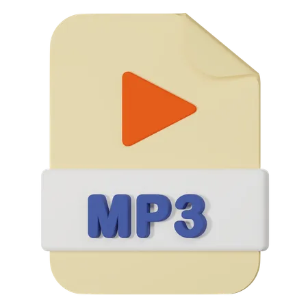 Mp 3 Filename Extension 3 D Icon 3D Icon