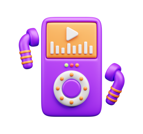 Mp 3 Player  3D Icon