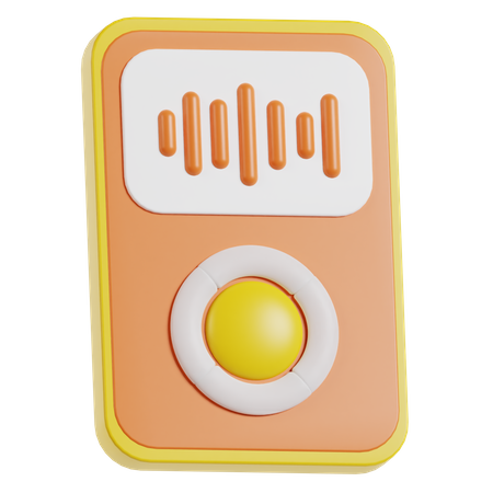 Mp 3 Player  3D Icon