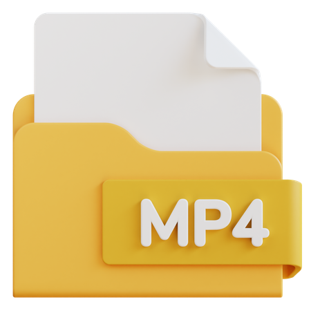 Arquivo mp4  3D Icon