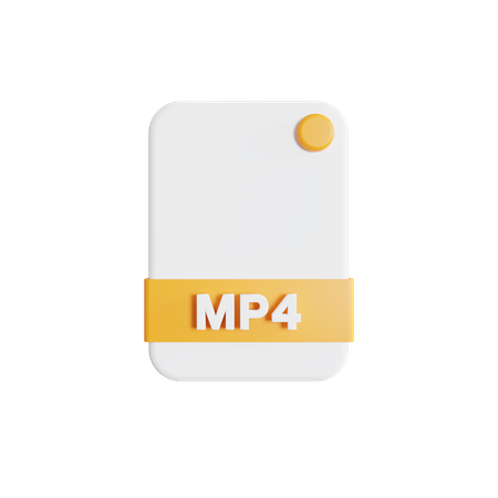 Arquivo mp4  3D Icon