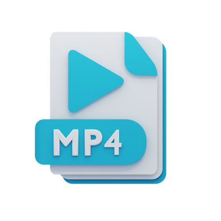 Mp4-Datei  3D Icon