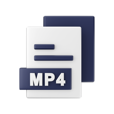 Mp4-Datei  3D Illustration