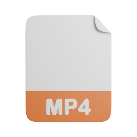 Mp4-Datei  3D Icon