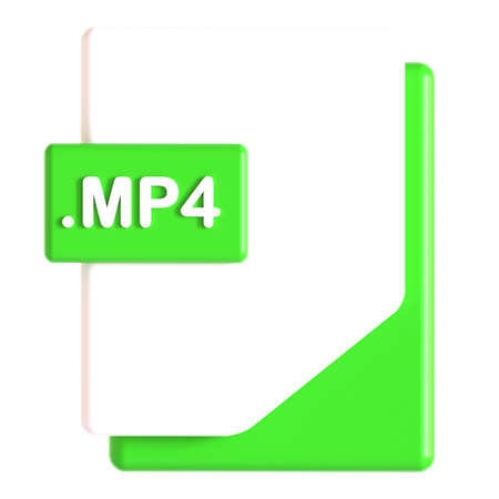 Extensión Mp 4  3D Icon