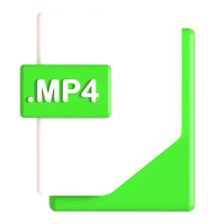 Extensión Mp 4  3D Icon