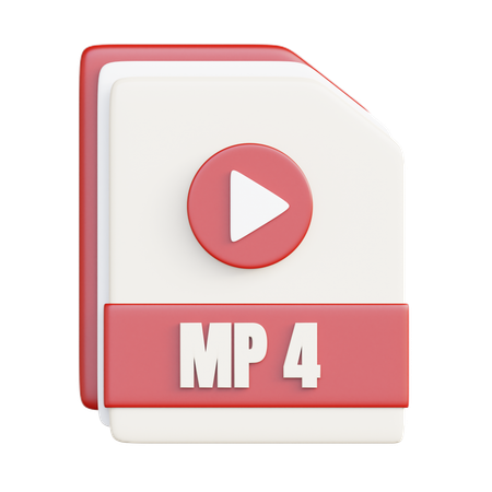 Fichier mp4  3D Icon