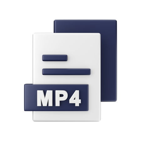 Mp 4 File 3D Illustration