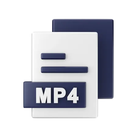 Mp 4 File  3D Illustration