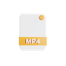 3d mp 4 file logo