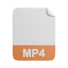 mp 4 file 3d illustration